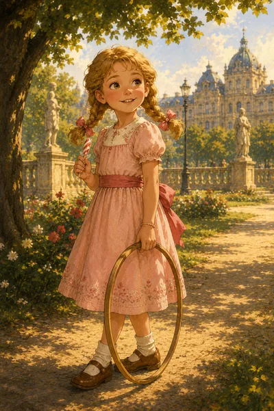 Illustrated portrait of Irenka